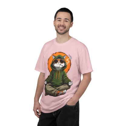 Meditating Cat in Sunglasses T-Shirt