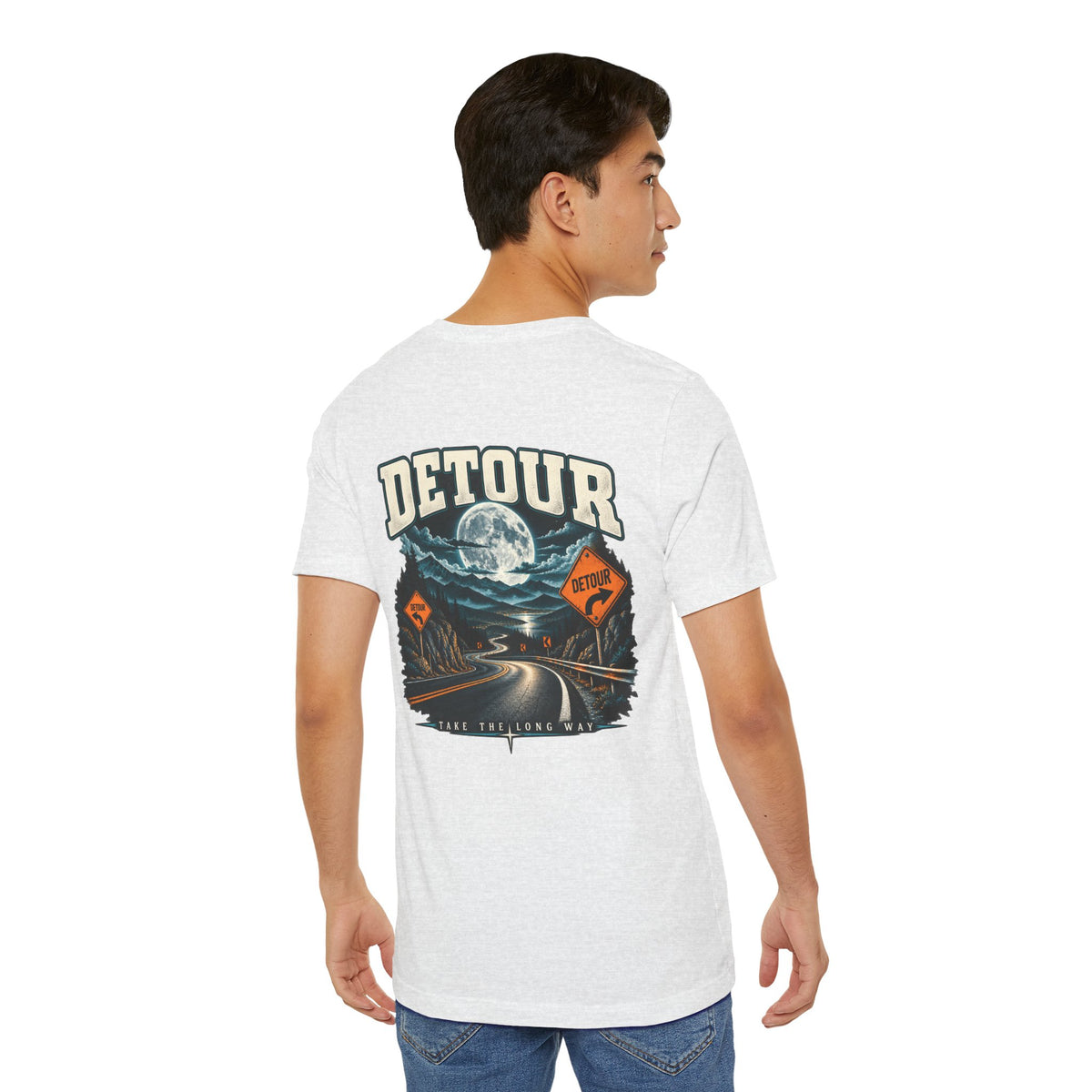 Detour Take the Long Way Road Trip Graphic T-Shirt