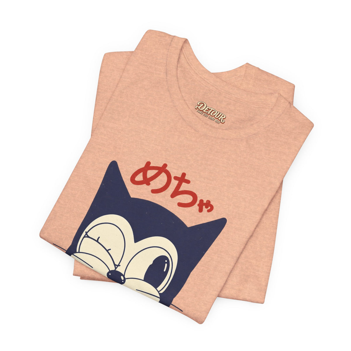 Japanese Lucky Cat T-Shirt – “めちゃ元気よ” Maneki Neko Graphic Tee
