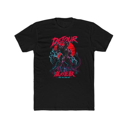 Detour Kaiju Graphic Tee — Retro Monster Shirt with Japanese Text