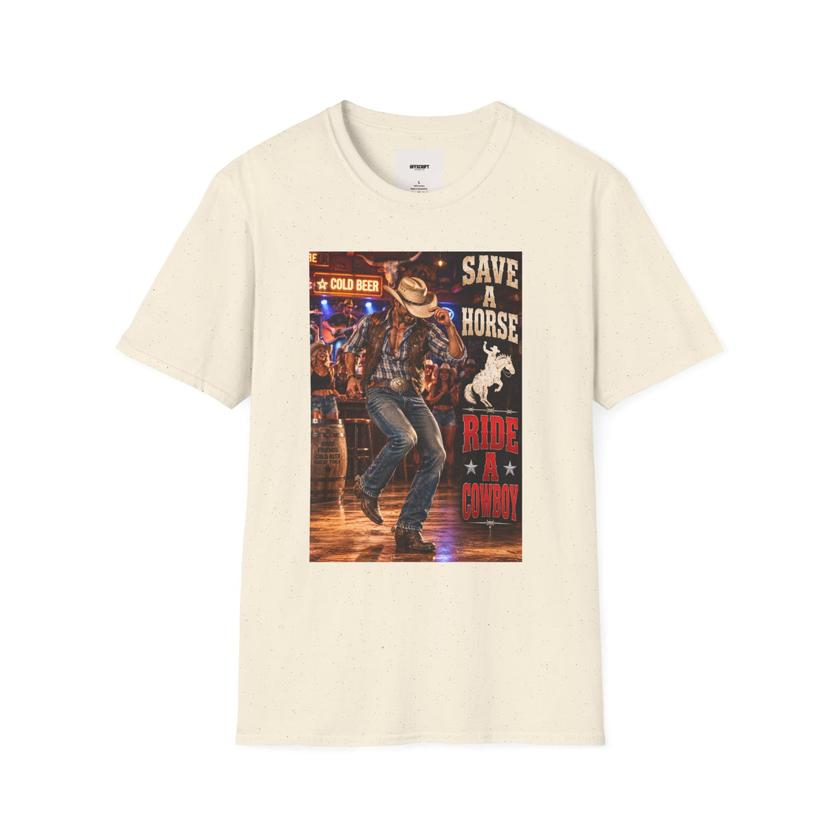 Save a Horse Ride a Cowboy T-Shirt — Country Western Cowboy Graphic Tee