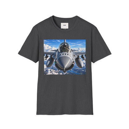 Fighter Jet Front View Tee — Military Aviation Pilot T-Shirt