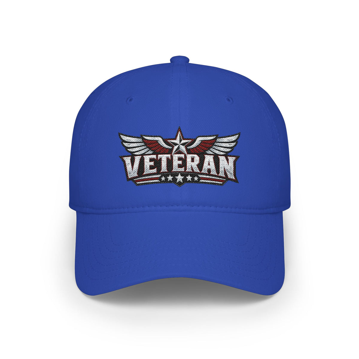 Veteran Embroidered Cap — Low Profile Patriotic Baseball Hat