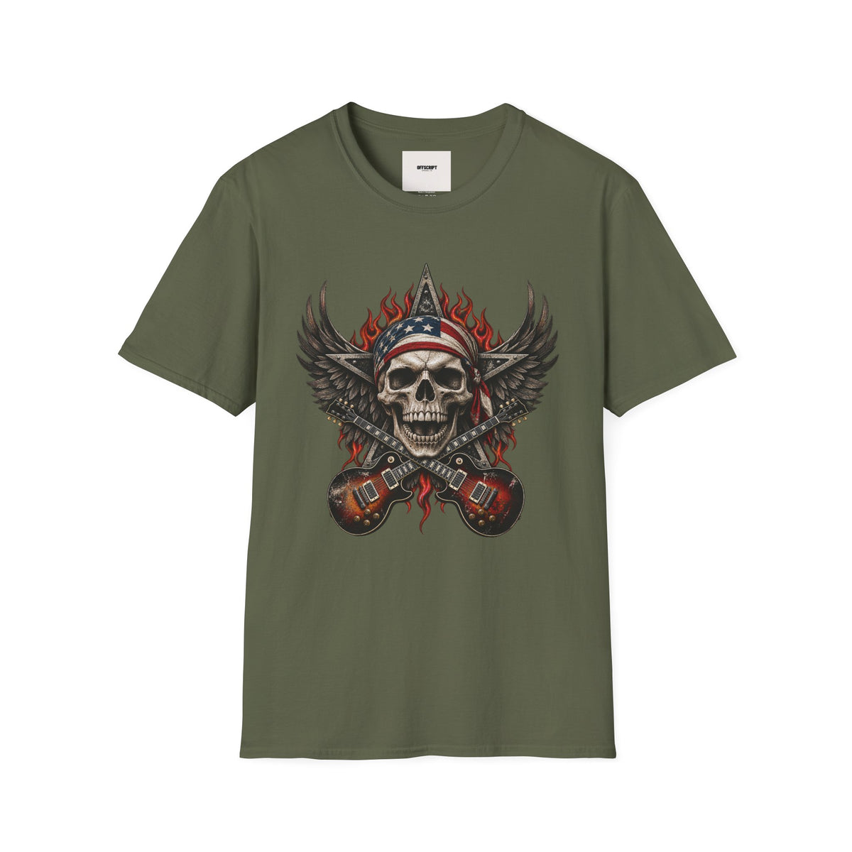 Skull & Wings T‑Shirt — American Rebel Rocker Graphic Tee