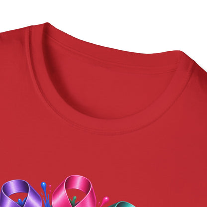 We Hate Cancer T-Shirt — Multicolor Cancer Awareness Ribbon Tee