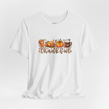 Thankful Harvest Tee — Thanksgiving Pumpkin & Pie Fall Shirt