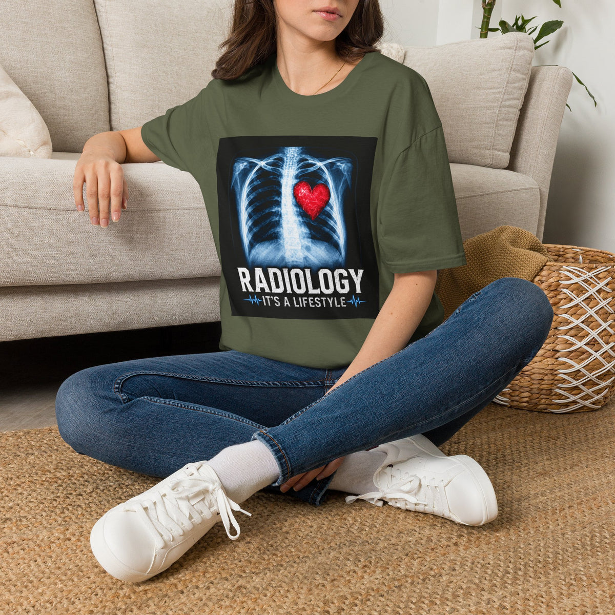 Radiology X-Ray Heart T-Shirt — "Radiology It's a Lifestyle" Tee for Radiologic Techs