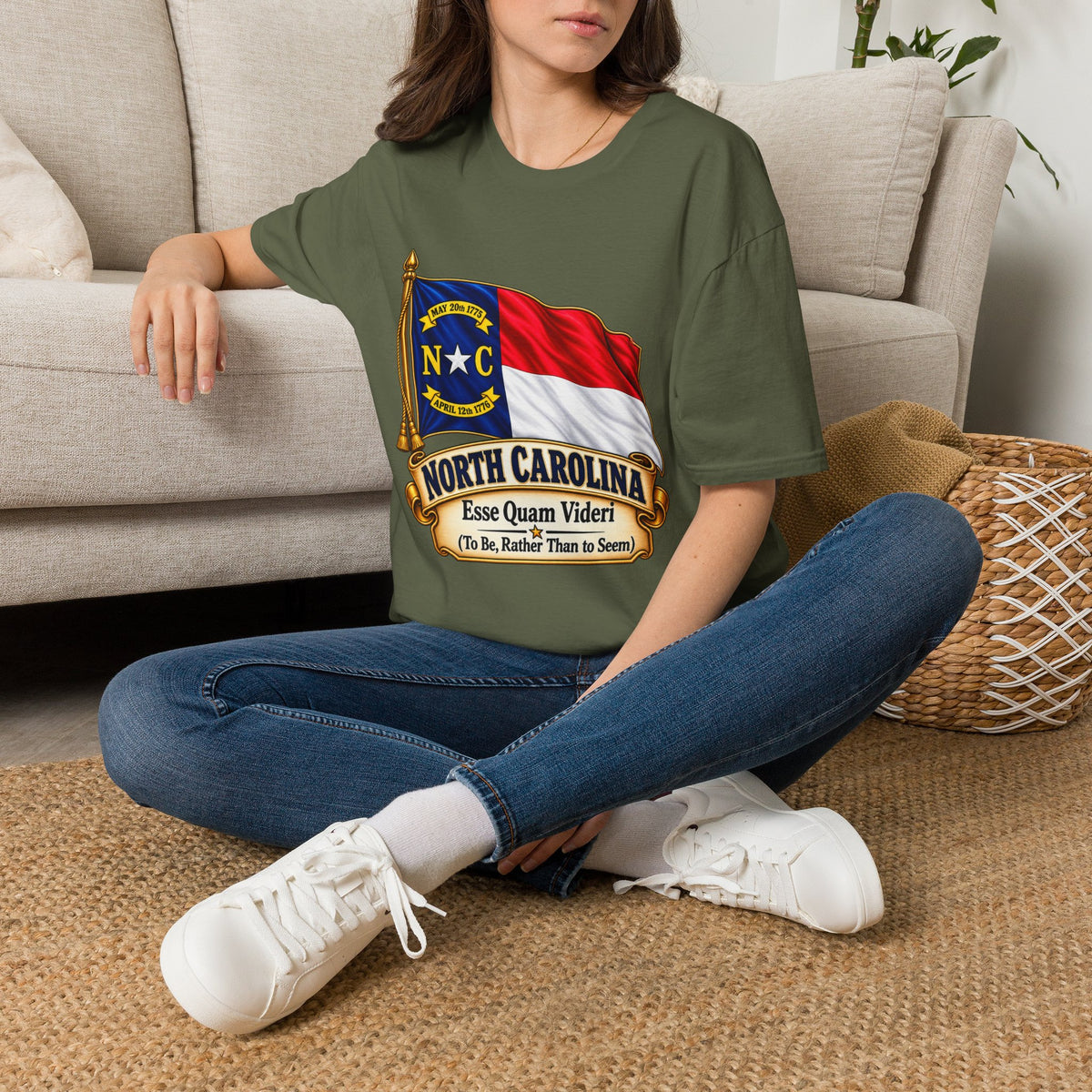 North Carolina Flag T-Shirt — State Pride NC Tee