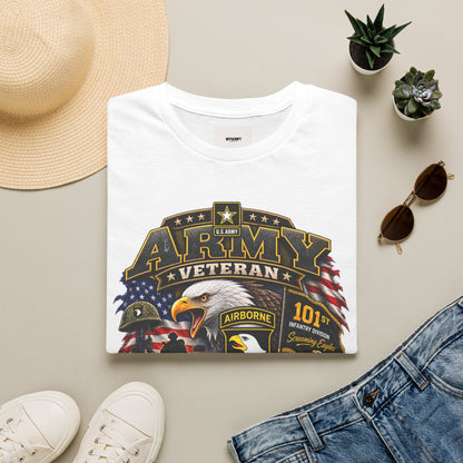 Army Veteran T-Shirt — Patriotic Eagle Airborne Tribute