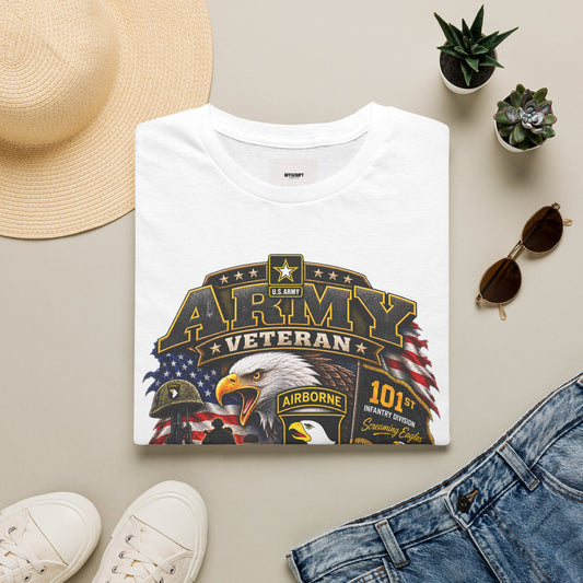 Army Veteran T-Shirt — Patriotic Eagle Airborne Tribute