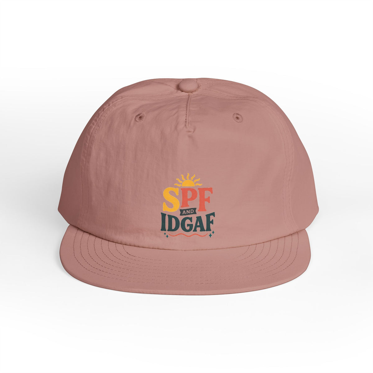 SPF IDGAF Surf Cap | Retro Sun Typography Hat