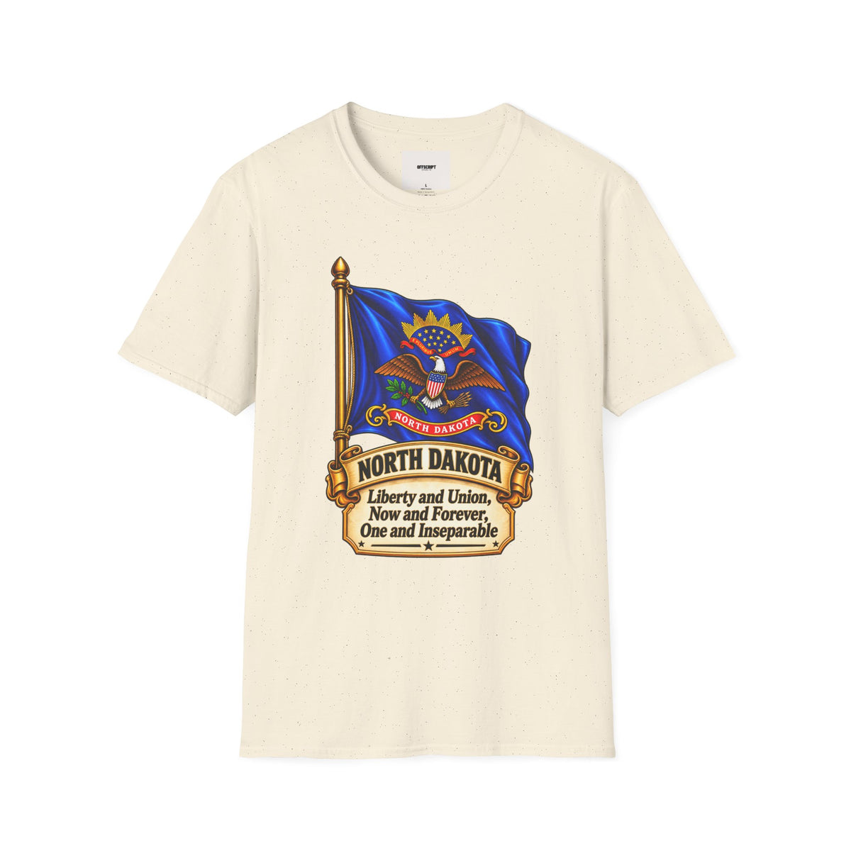 North Dakota Flag T-Shirt — State Seal Liberty & Union Tee