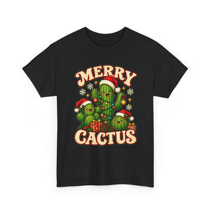 Merry Cactus Christmas Tee — Festive Holiday Cactus Shirt