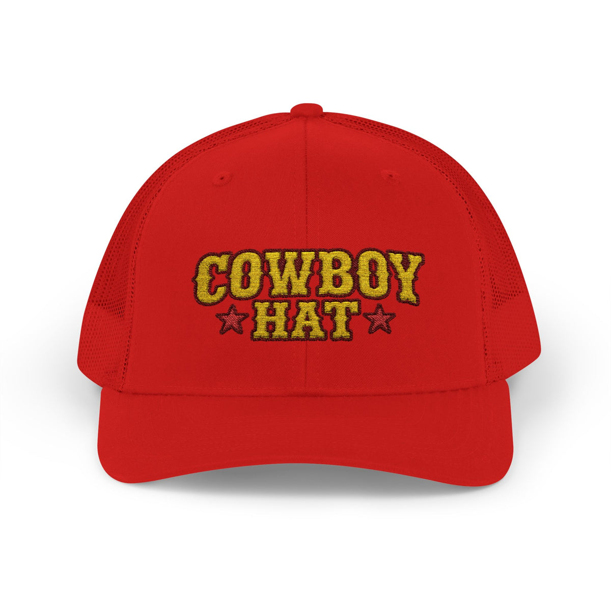 Cowboy Hat Snapback Trucker Cap – Western Rodeo Mesh Back Hat