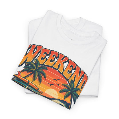 Weekend State of Mind Tee – Retro Surf Van Sunset T-Shirt