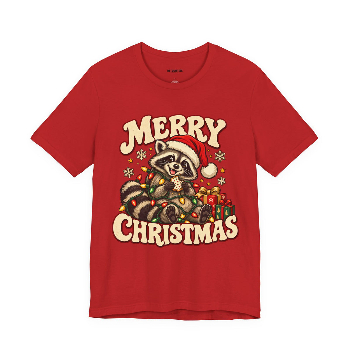 Merry Christmas Raccoon Tee