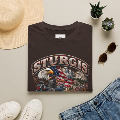 Sturgis Bike Week T-Shirt — American Eagle & Mount Rushmore Motorcycle Tee