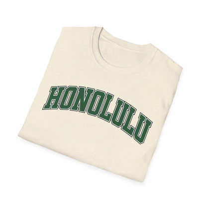 Honolulu Arch Logo T-Shirt — Vintage Collegiate Hawaii Tee