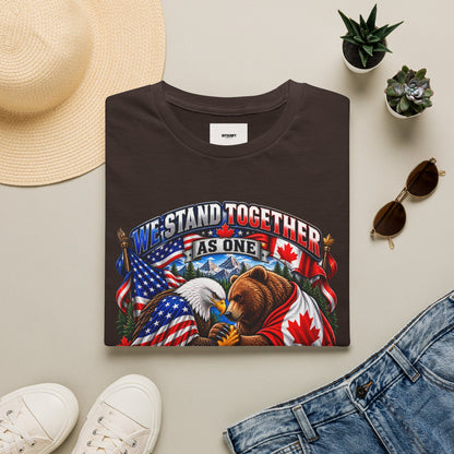 Patriotic "We Stand Together As One" T-Shirt