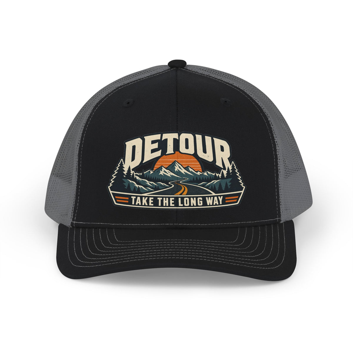 Detour Trucker Cap — 'Take The Long Way' Outdoor Snapback