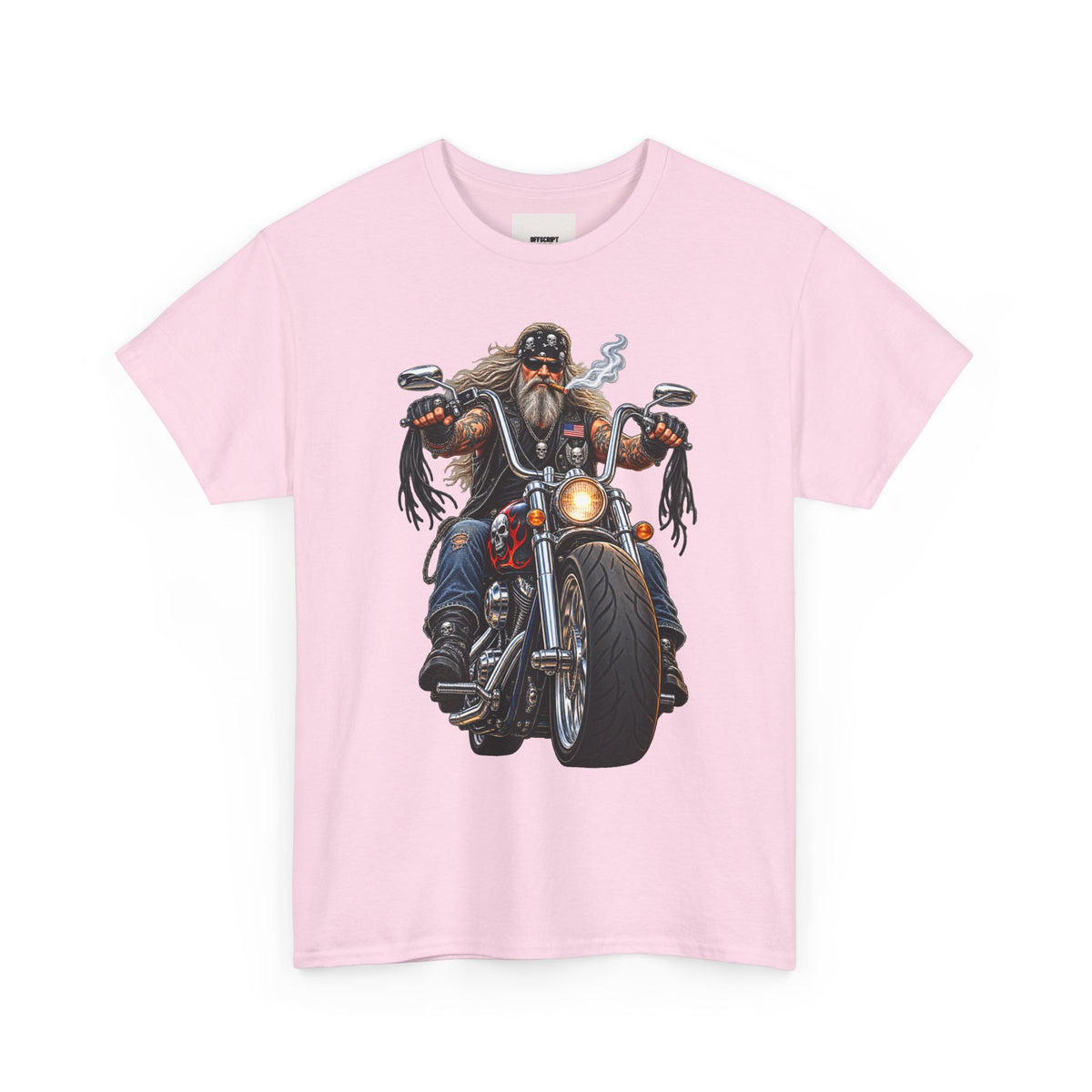 Biker Motorcycle Rider Graphic Tee — Vintage Road Rebel T‑Shirt