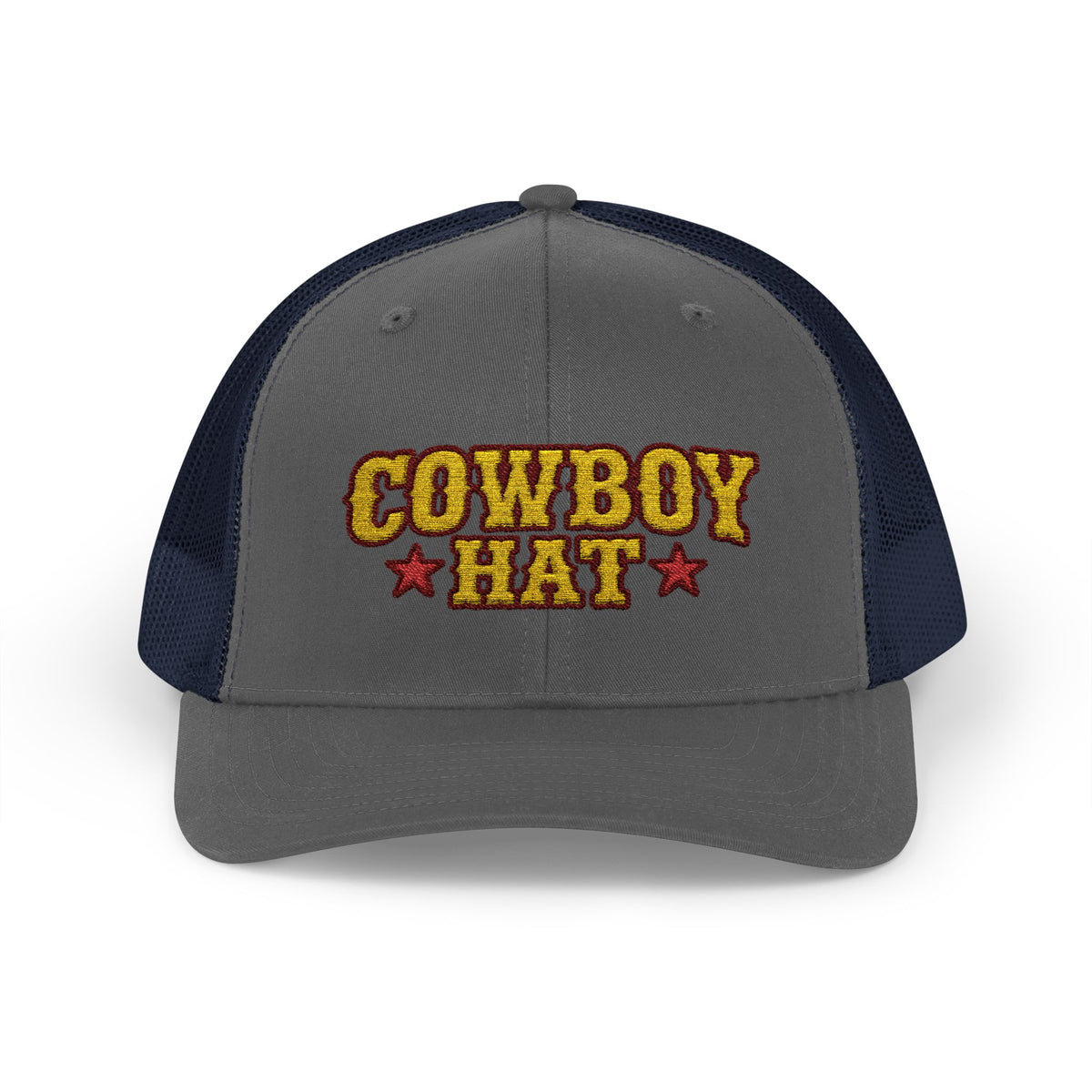 Cowboy Hat Snapback Trucker Cap – Western Rodeo Mesh Back Hat