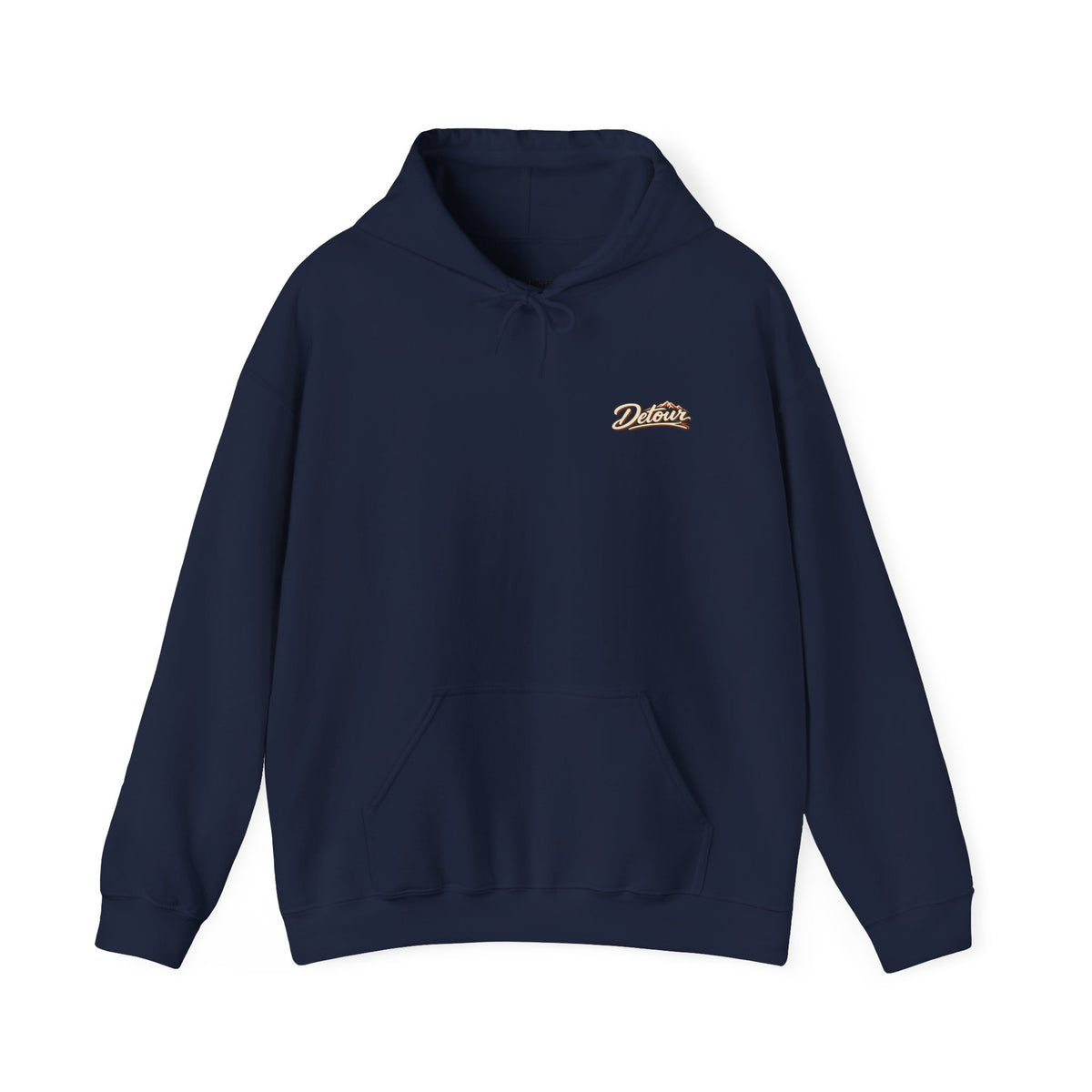 Detour Vintage Hot Rod Hoodie — "Take The Long Way" Classic Car Sweatshirt