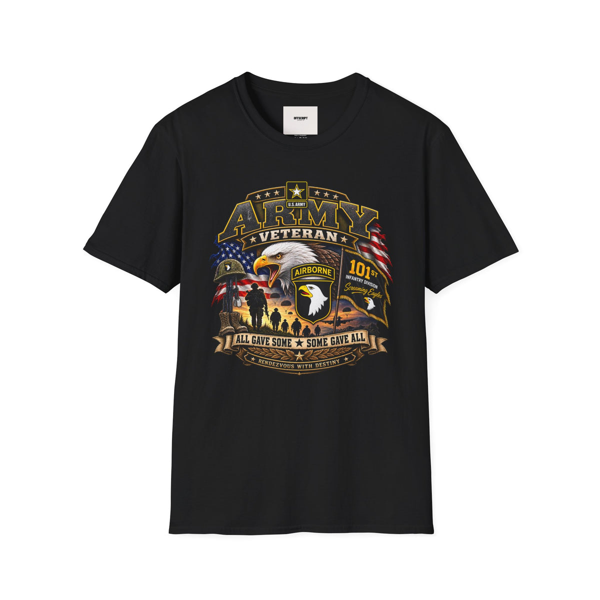 Army Veteran T-Shirt — Patriotic Eagle Airborne Tribute