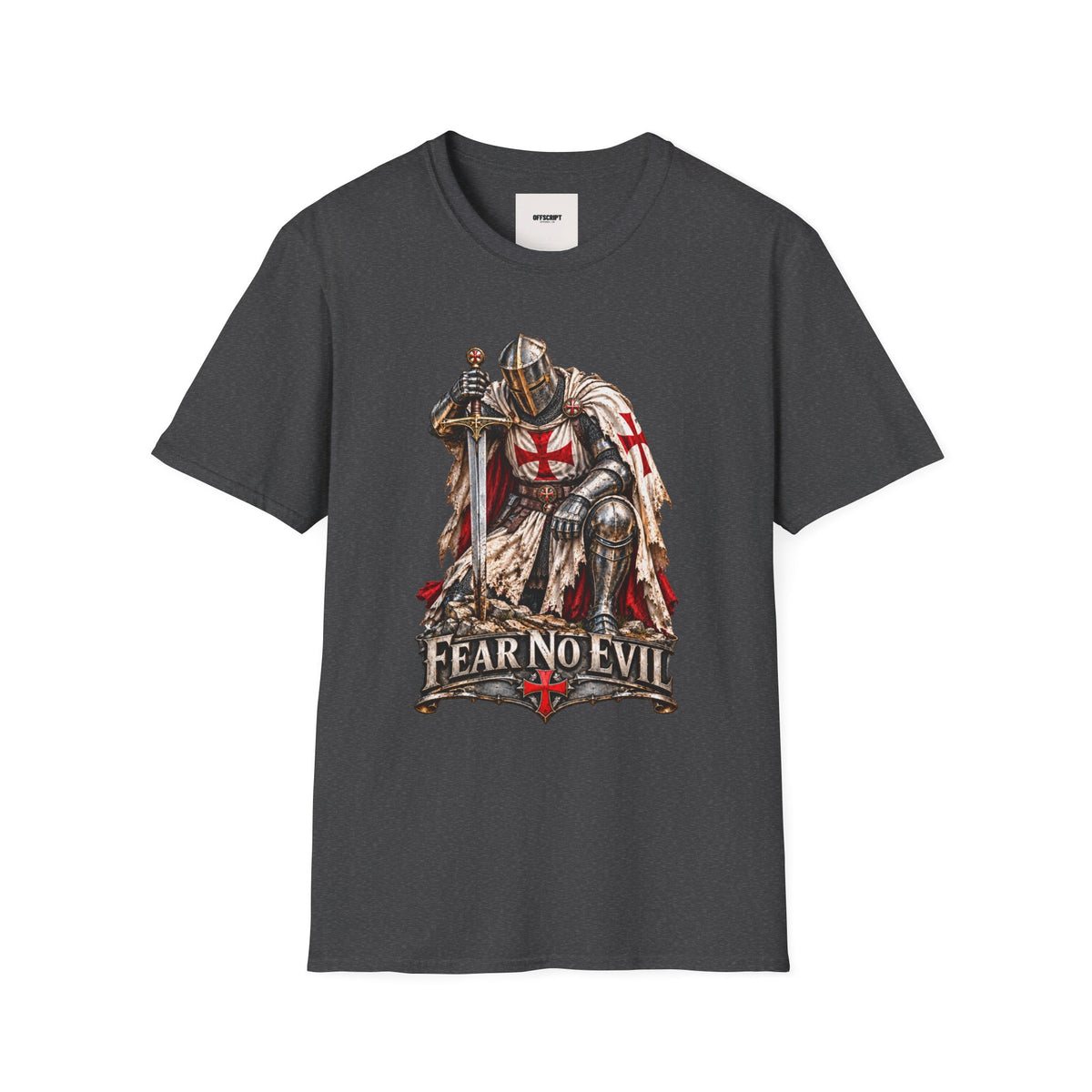 Knight T-Shirt — Fear No Evil Crusader Graphic Tee
