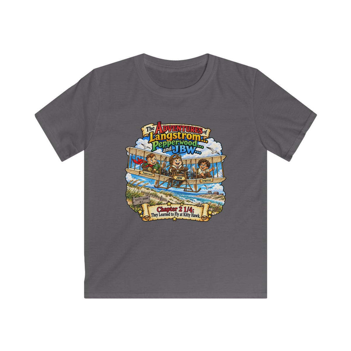 Kids Adventure Tee — Langstrom's Pepperwood J.B.W.S. Vintage Nature Graphic