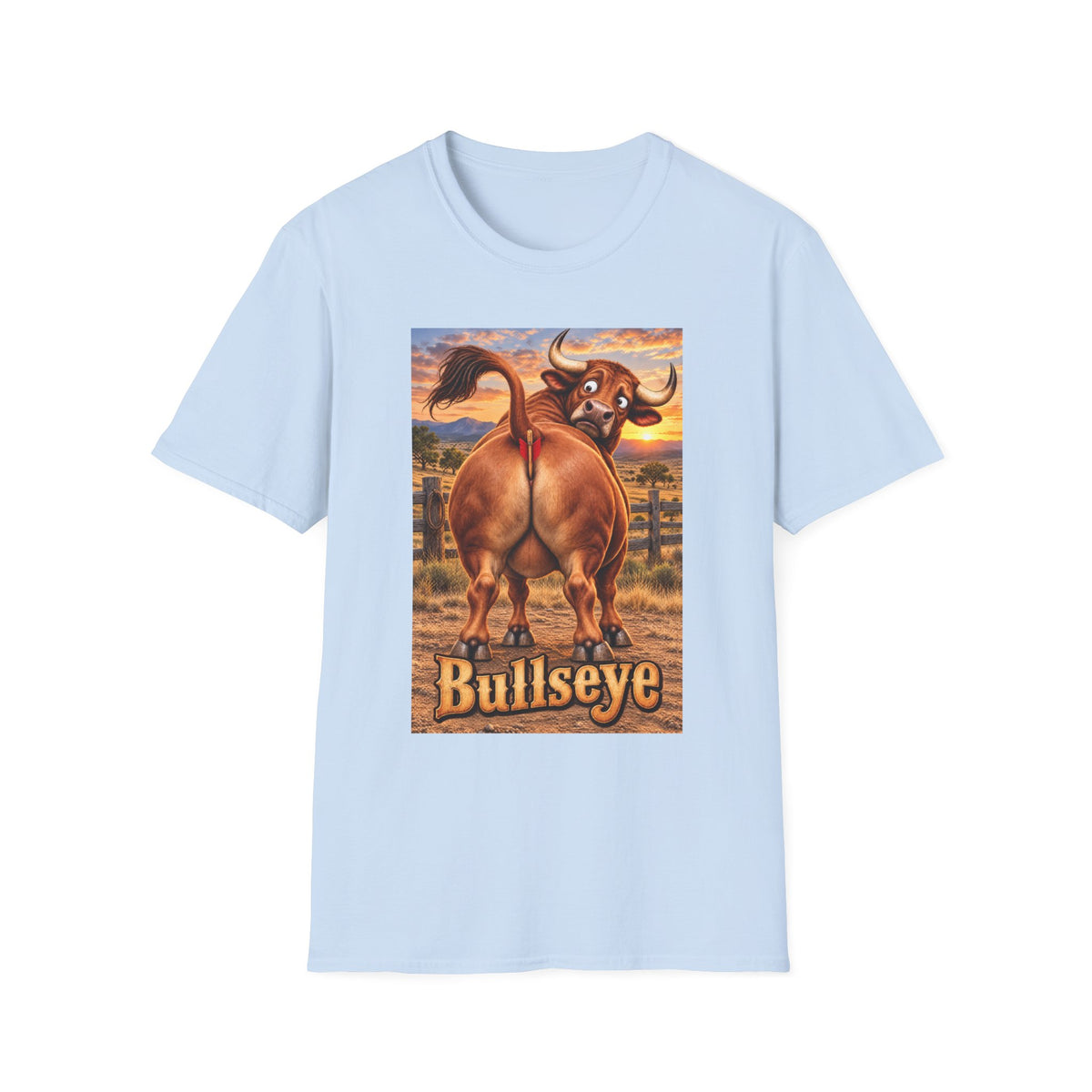 Bullseye Bull Cartoon T-Shirt
