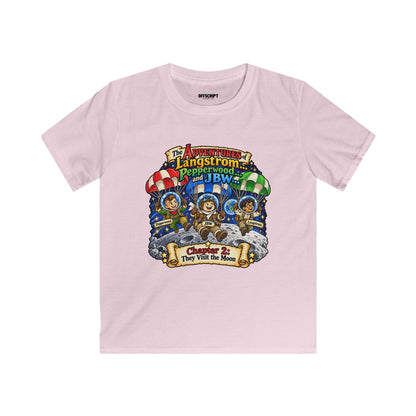 Kids Tee — The Adventures of Langstrom, Pepperwood & JBW: Chapter 2 "This Was The Moon"