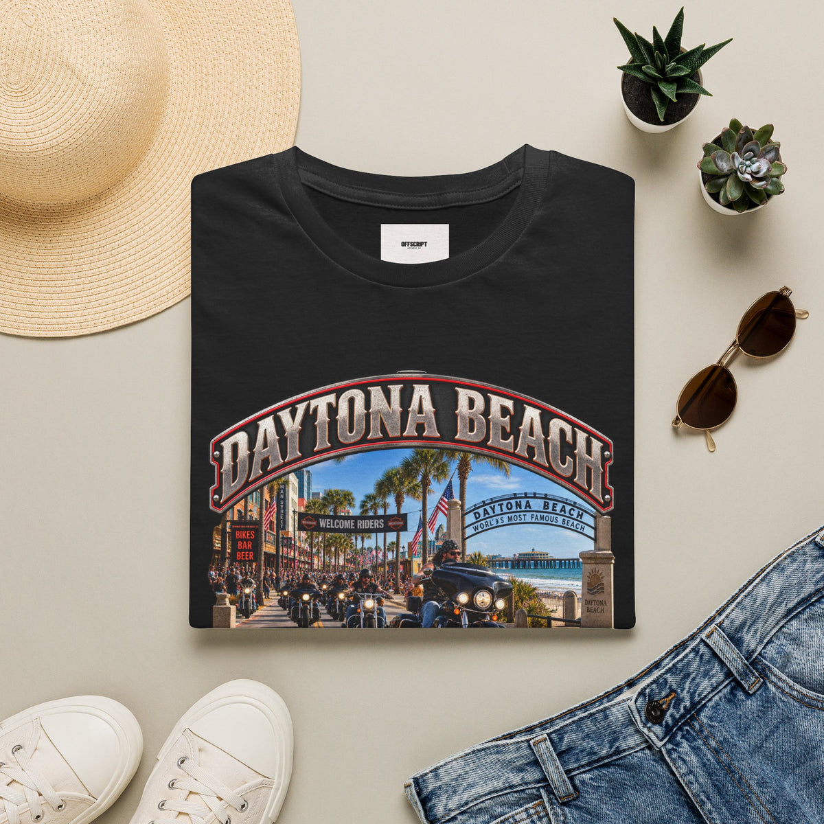 Daytona Beach Bike Week T-Shirt — Vintage Motorcycle Rally Tee