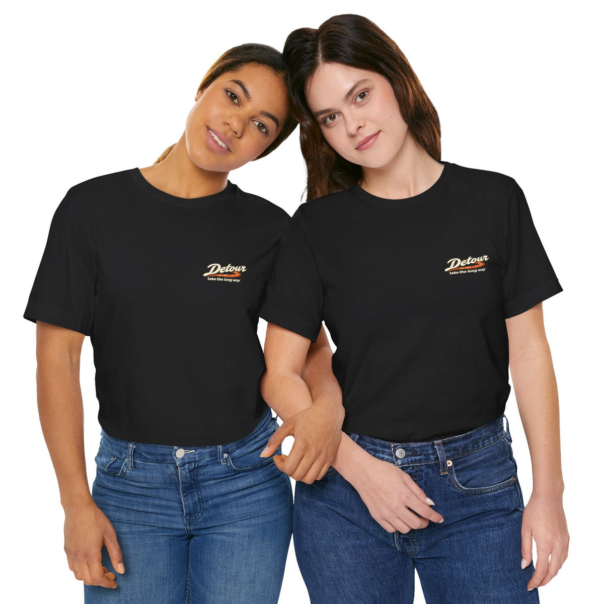 Detour Take the Long Way Road Trip Graphic T-Shirt