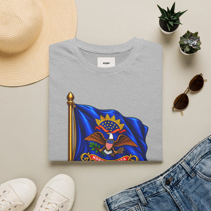 North Dakota Flag T-Shirt — State Seal Liberty & Union Tee