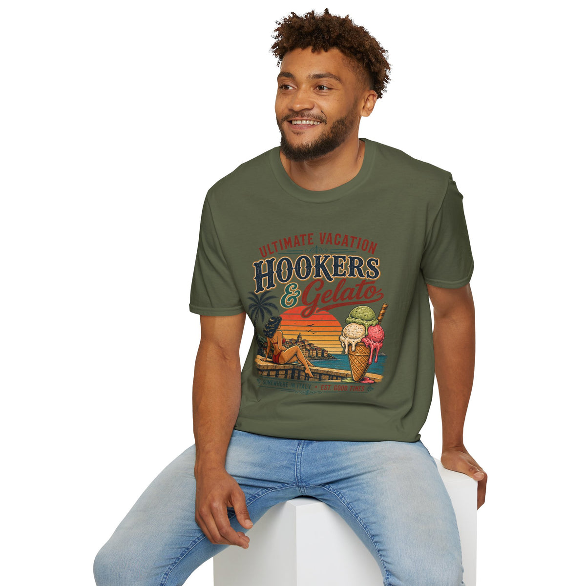 Hookers & Gelato Ultimate Vacation T-Shirt