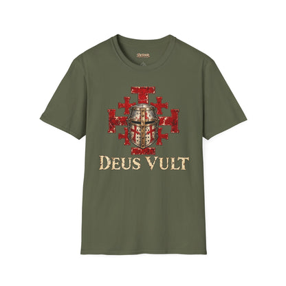 Deus Vult Crusader Shield T-Shirt