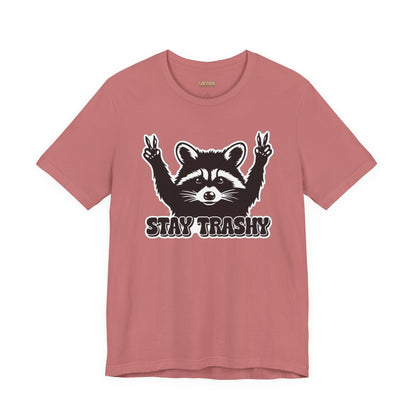 Stay Trashy Raccoon Graphic T-Shirt