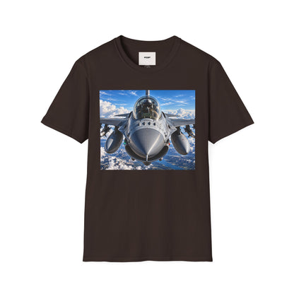 Fighter Jet Front View Tee — Military Aviation Pilot T-Shirt
