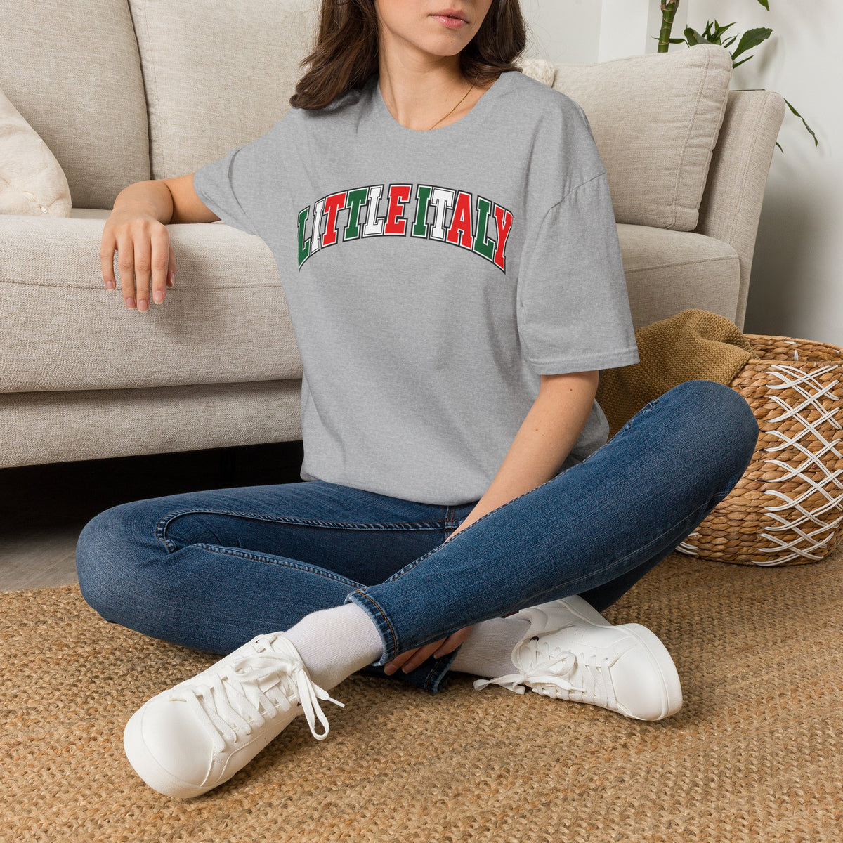 Little Italy T-Shirt — Vintage Italian Flag Graphic Tee