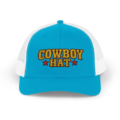 Cowboy Hat Snapback Trucker Cap – Western Rodeo Mesh Back Hat