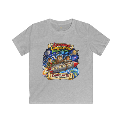 Kids Space Adventure Tee — 'The Adventures of Langstron, Pepperwood & JBW' Rocket Shirt
