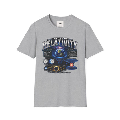 Theory of Relativity T-Shirt — Science Graphic Tee with Earth & Equations