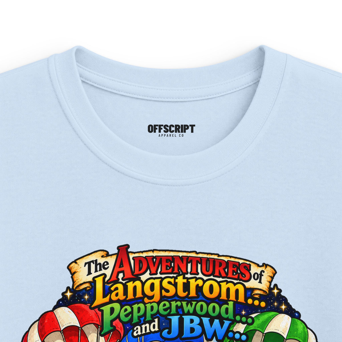 Kids Tee — The Adventures of Langstrom, Pepperwood & JBW: Chapter 2 "This Was The Moon"
