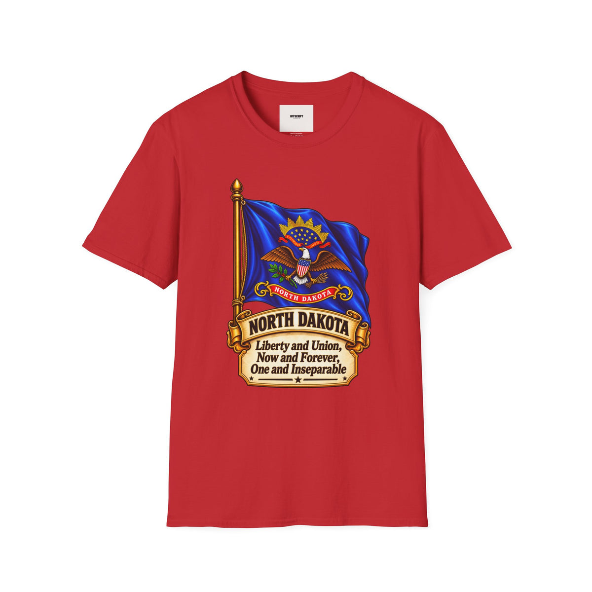 North Dakota Flag T-Shirt — State Seal Liberty & Union Tee