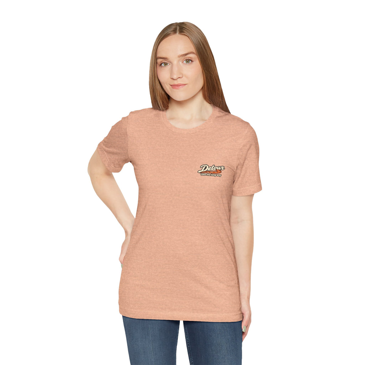 Detour Take the Long Way Road Trip Graphic T-Shirt