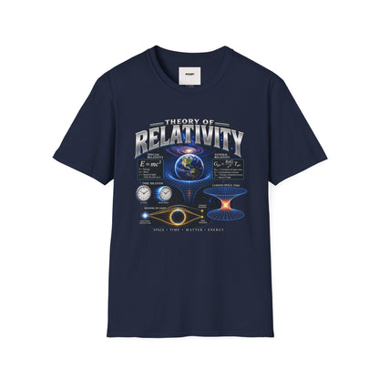Theory of Relativity T-Shirt — Science Graphic Tee with Earth & Equations