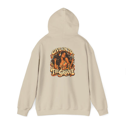Hoodie — Give Into The Groove Retro Disco Graphic Hoodie