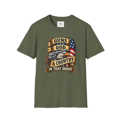 Guns God & Country Graphic T-Shirt