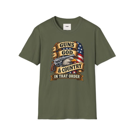Guns God & Country Graphic T-Shirt